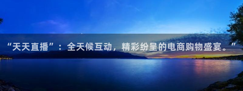 “天天直播”：全天候互动，精彩纷呈的电商购物盛宴。”