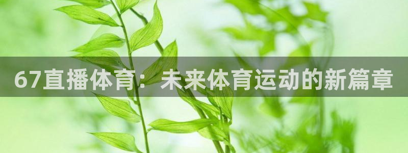 67直播体育：未来体育运动的新篇章
