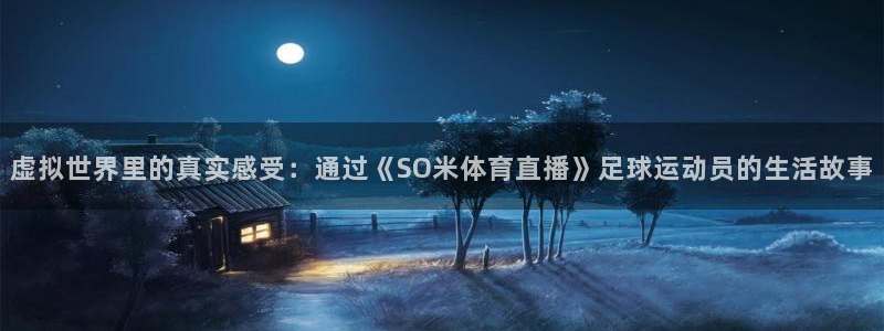 虚拟世界里的真实感受：通过《SO米体育直播》足球运动员的生活故事