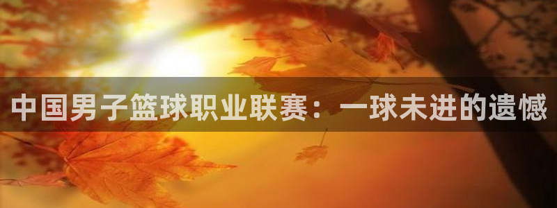 中国男子篮球职业联赛：一球未进的遗憾